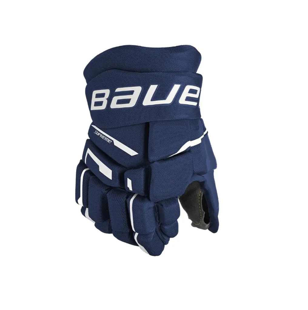 Gants de hockey sur glace Junior Bauer Supreme M3 S23 - 11 pouces Bleu
