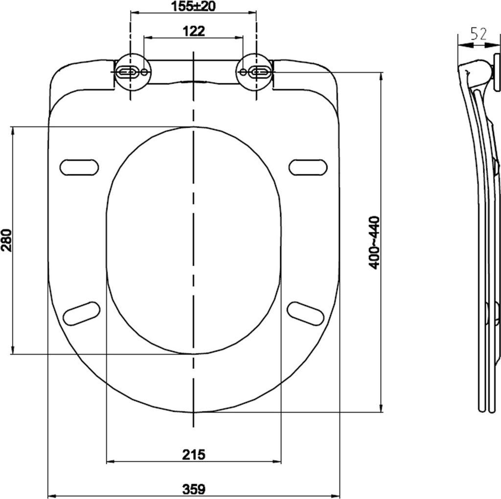 Dombach® Premium Toilettendeckel mit Absenkautomatik Produktbild 8