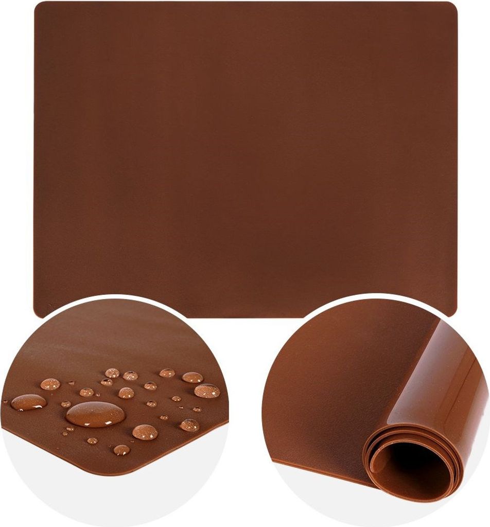 Silikon-Teigrolle Küchenmatte Backen Ausrollen 40 x 30 cm