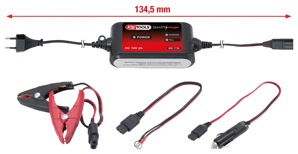 SMARTcharger 12V 2A KS TOOLS 550.1730 Caricatore Professionale