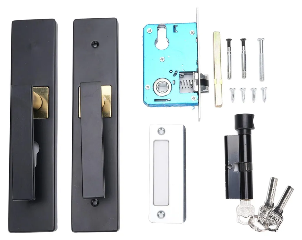 Ensemble de béquille de porte avec serrure de sûreté pour chambre