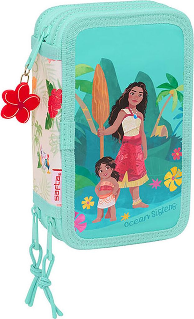 Safta Vaiana Triple Federmäppchen Blau  Mann Blau One Size Produktbild 