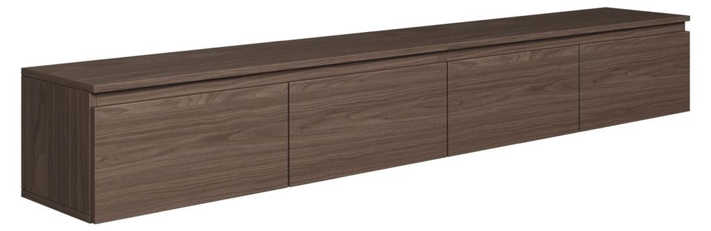 Selsey Bemmi - TV-Hängeboard, Walnuss Wisconsin, 200 cm Produktbild 