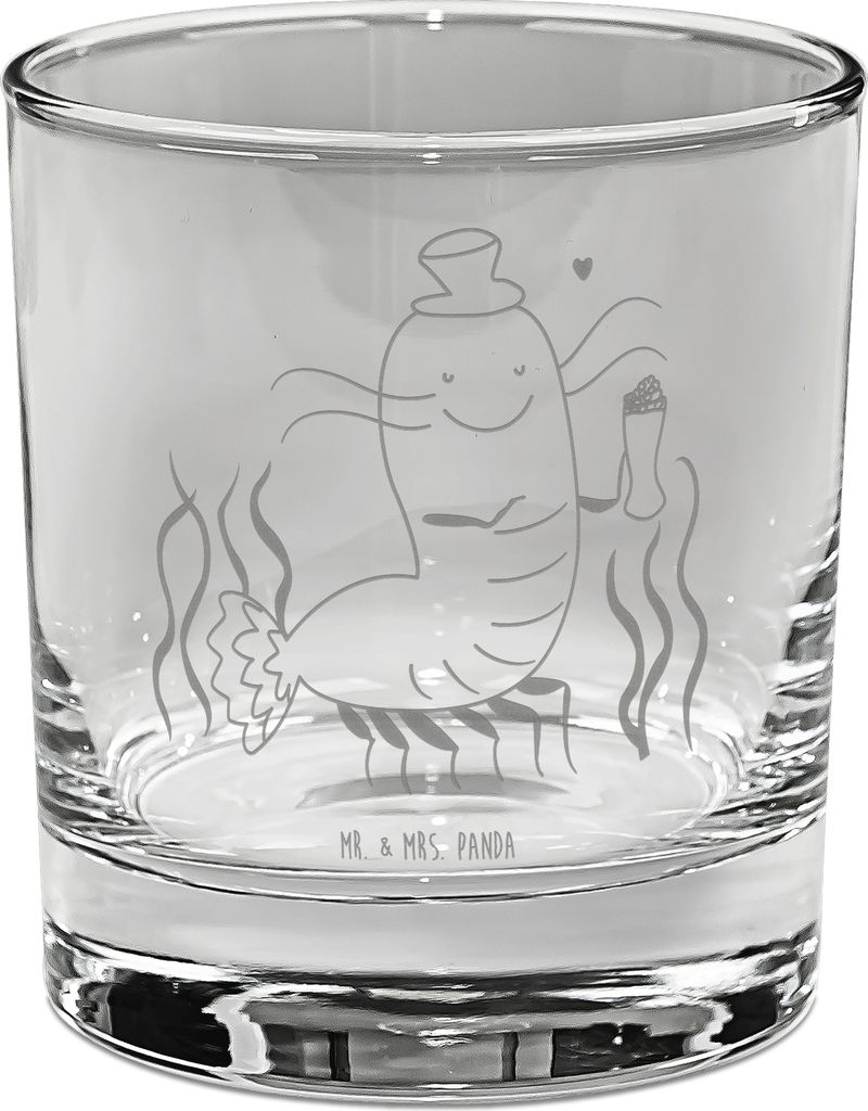 Mr. & Mrs. Panda Trinkglas Hummer Weizen - Transparent - Geschenk, Wirtschaft, Garnelen, Glas für Gin, Urlaub, Kneipe, Kochen, Gasthaus, gravur, C...