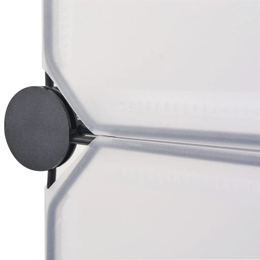 Meuble à chaussures 10 compartiments blanc design pliable compact - 5