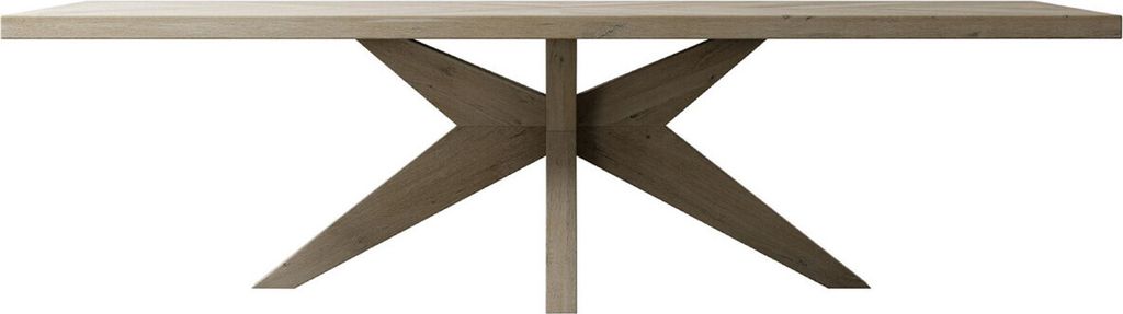 Casa Padrino Landhausstil Massivholz Esstisch Grau - Verschiedene Größen - Rechteckiger Eichenholz Küchentisch - Massivholz Esszimmer Möbel - L...