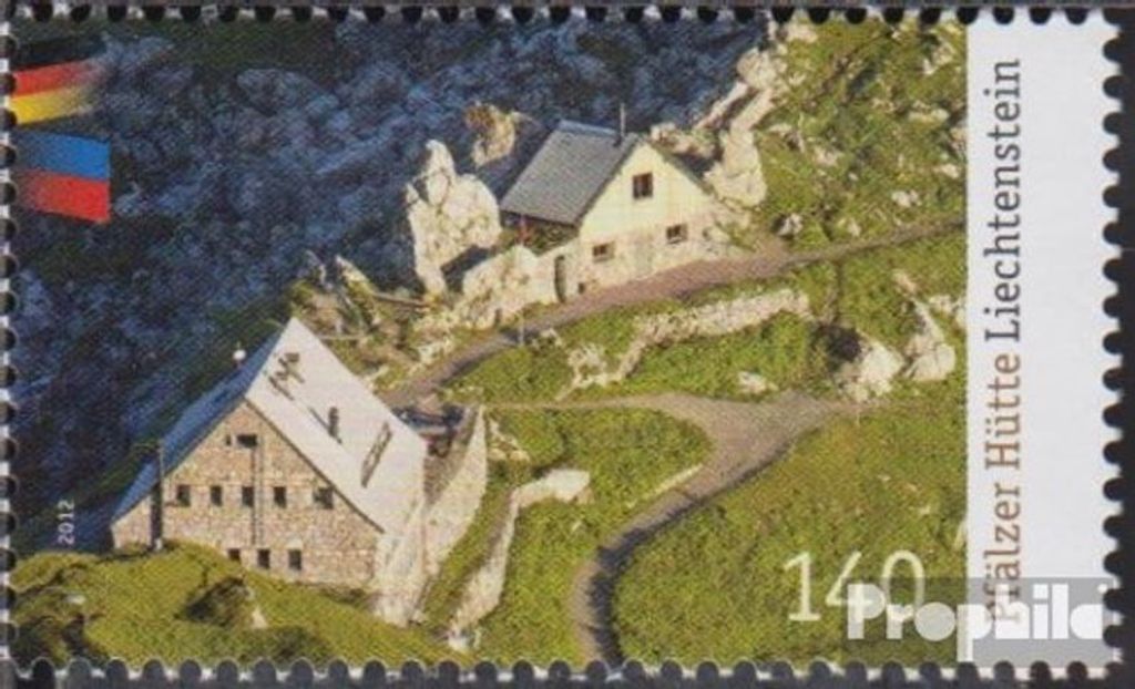 Briefmarken Liechtenstein 2012 Mi 1628 (kompl.Ausg.) postfrisch Hütte