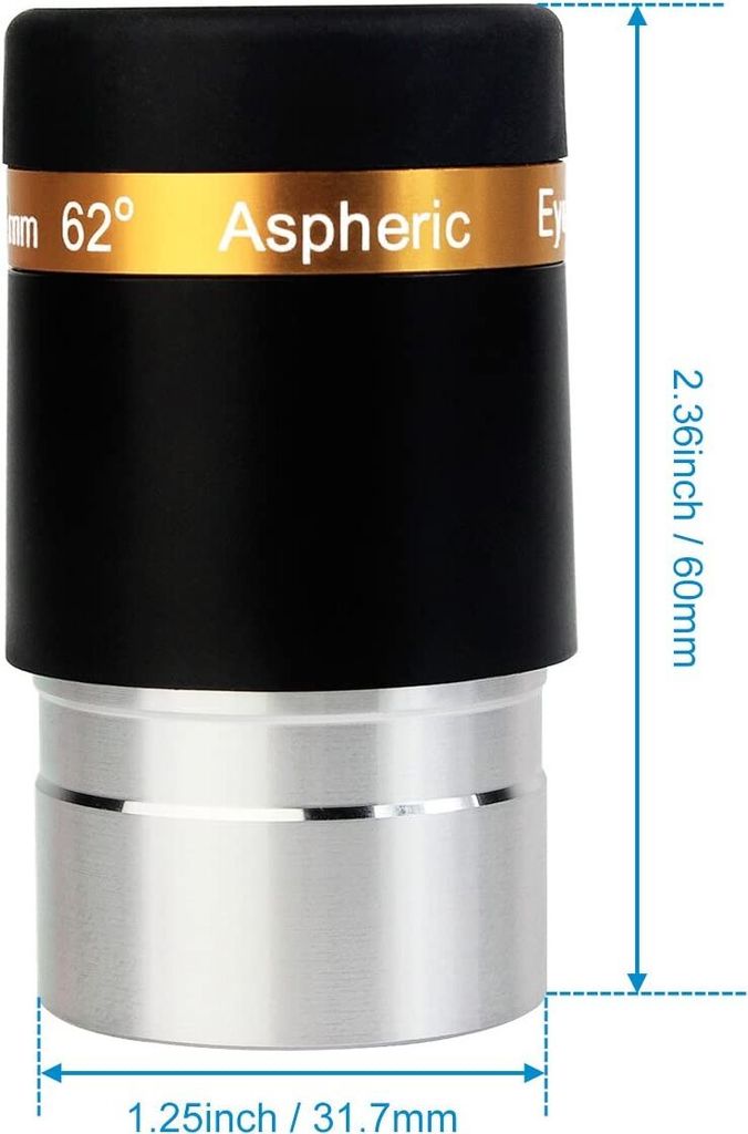 Svbony dalekohled okulár 1,25 palce 23 mm 62 stupňů Obrázek produktu 3