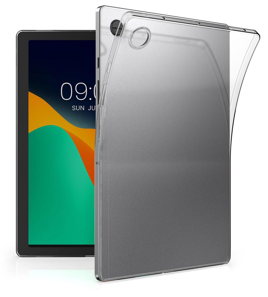 kwmobile Hülle kompatibel mit Samsung Galaxy Tab A8 10.5 (2021) Hülle - weiches TPU Silikon Case transparent - Tablet Cover Transparent