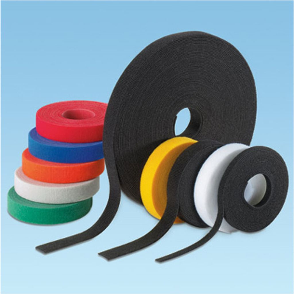25 Meter Dönges Universal-Klettband 20 mm, grau (Befestigungsbinder Kabelband)