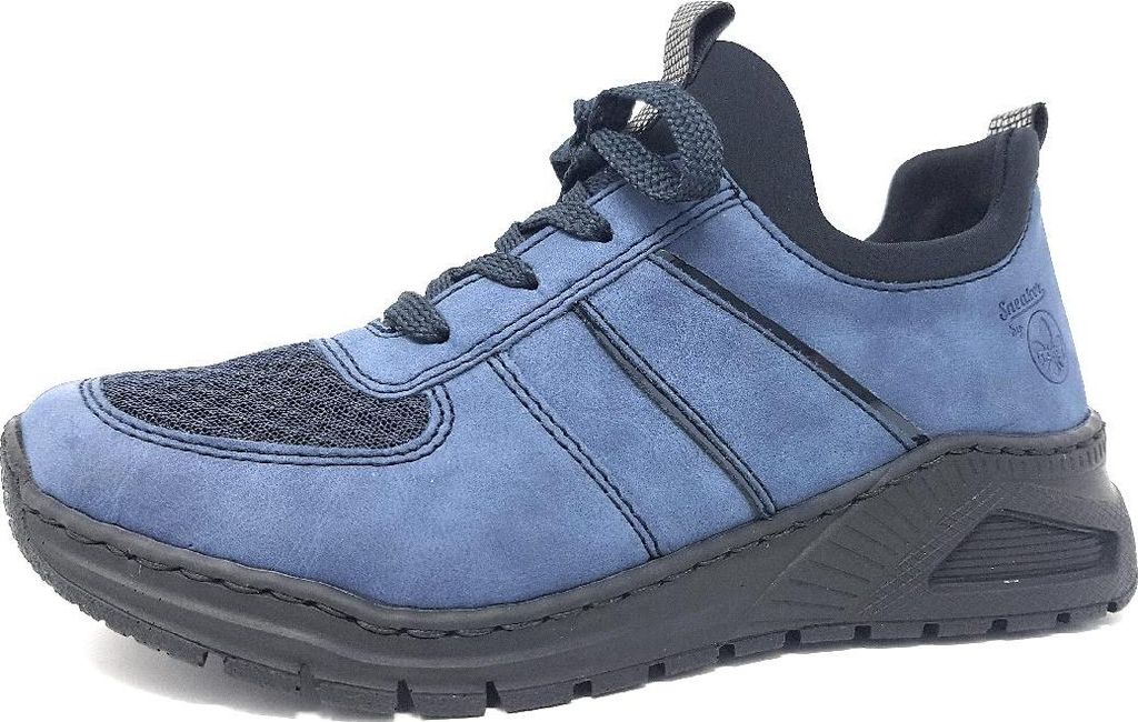 Rieker sportlicher Schnürer Blau Produktbild 