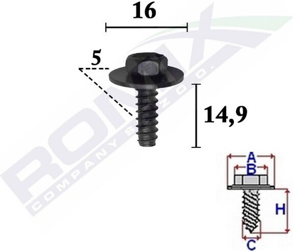 ROMIX ROM clip per tappezzeria C70351 Immagine del prodotto 