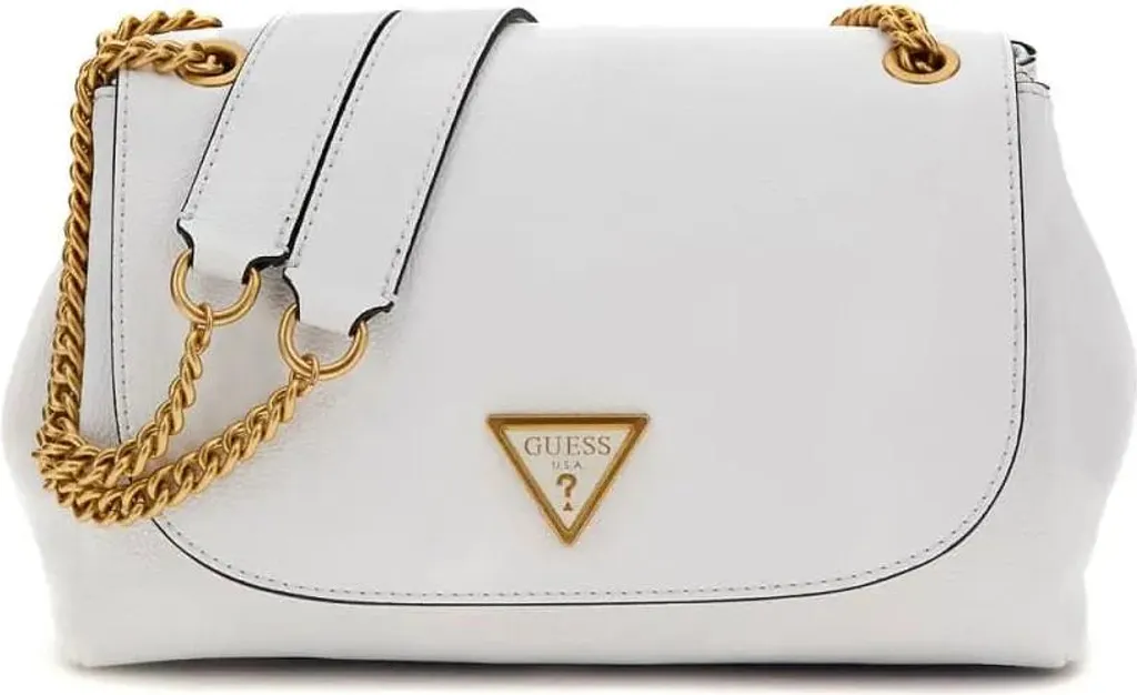 Sac Guess James Girlfriend Sat White : Le Chic Organisé et Anti-Rayures