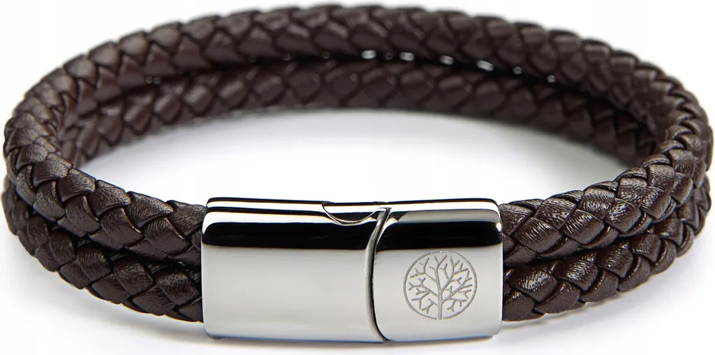Bracelet homme ETERNITY BBPL-02-BRAZ-R4 en cuir et acier inoxydable chic