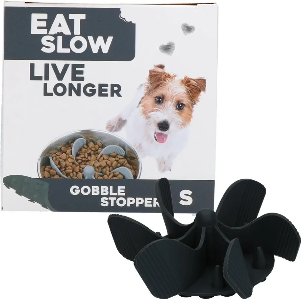 Offerta Eat Slow Live Longer Gobble Stopper S Grigio | Anti-Ingozzamento