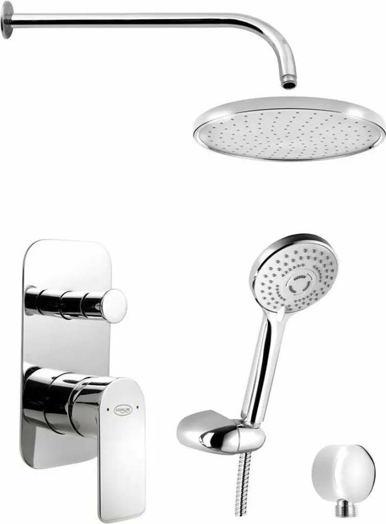 Miscelatore Monocomando Doccia DAPHNE 2 Vie - Design Minimal Cromo