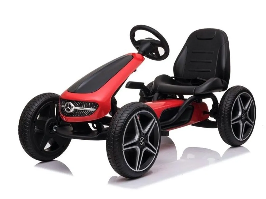 Kart à Pédales Mercedes Rouge idéal pour l'Activité Physique en Plein Air