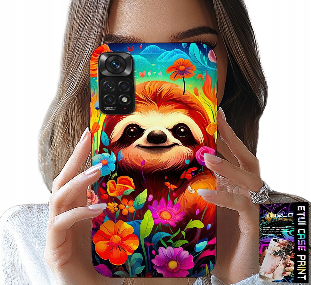 Hülle Für Xiaomi Note 11 / 11S - Farbenfrohes Koala-Tiermuster + Glas