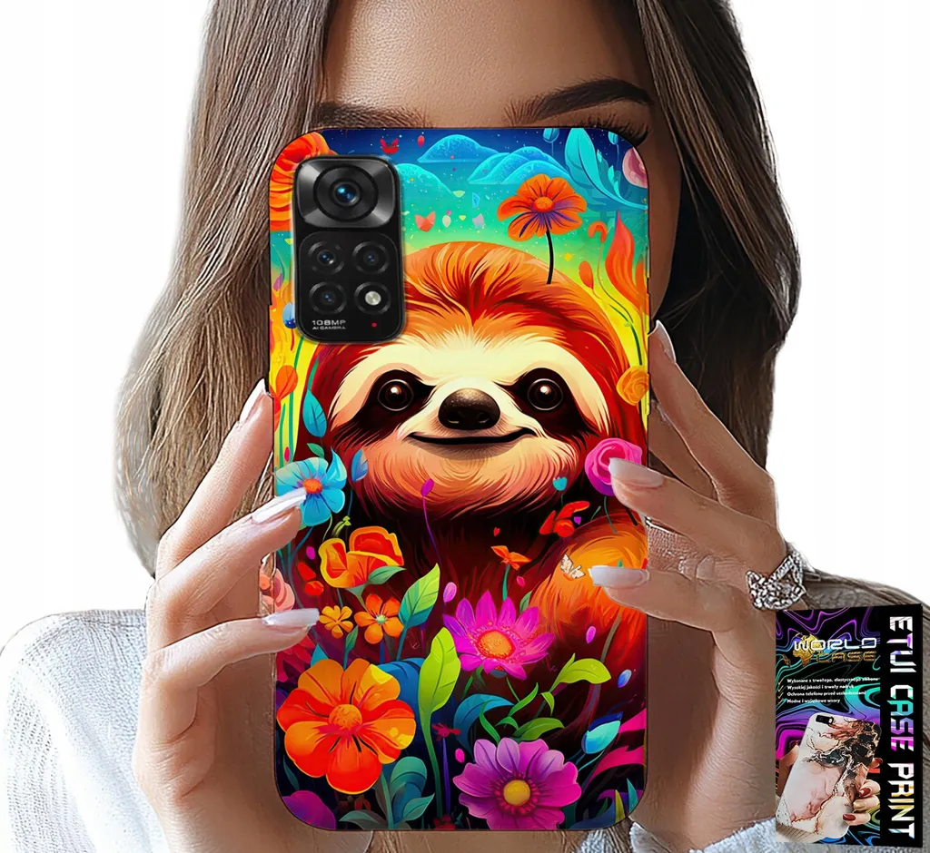 Custodia Per Xiaomi Note 11 Pro - Motivi Colorati Koala + Vetro