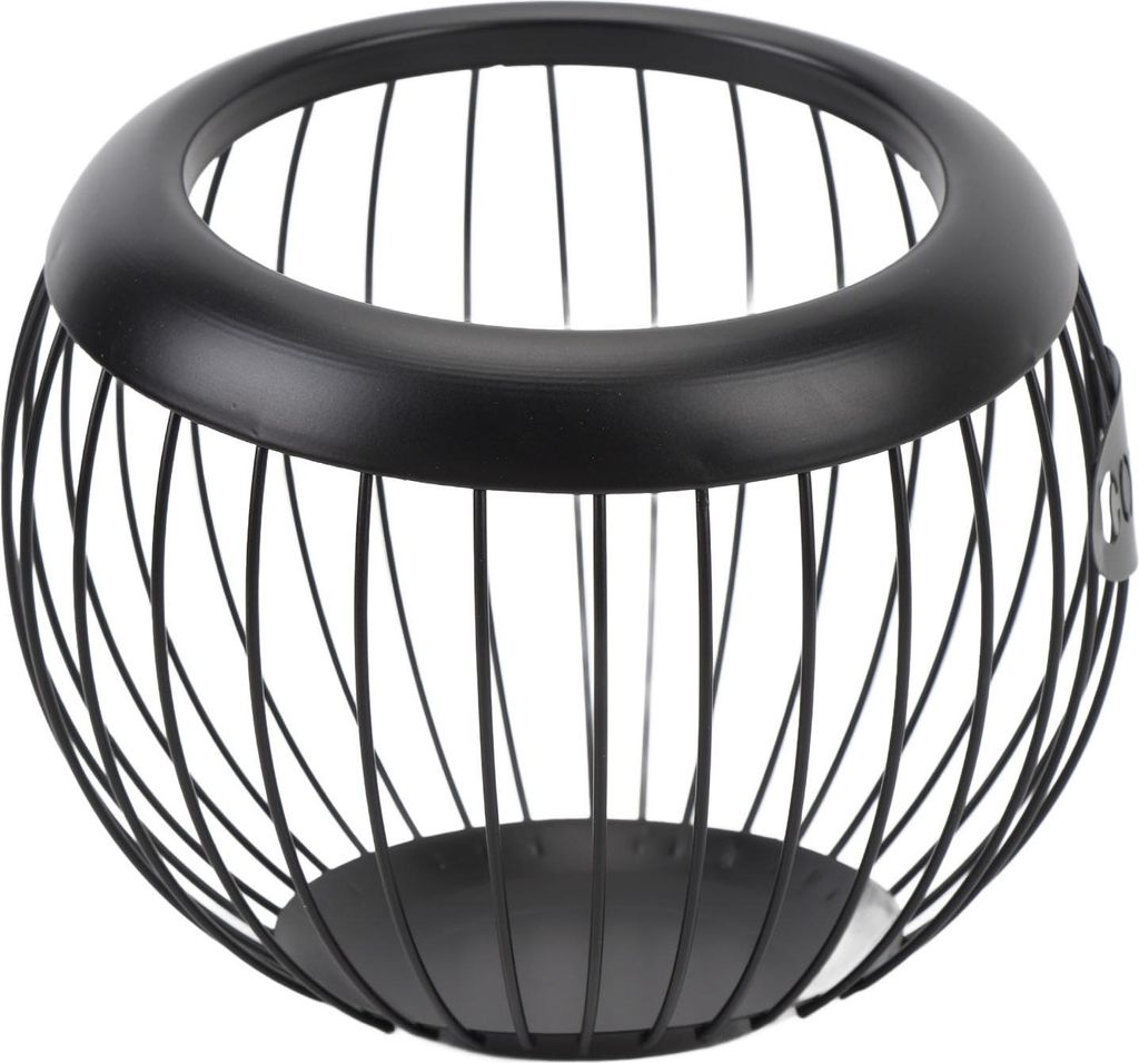 Kaffee-Pod-Halter Draht Korb große Kapazität Eisen Kaffee-Pods Lagerung Korb für Kaffee Bar Zähler Desktop schwarz