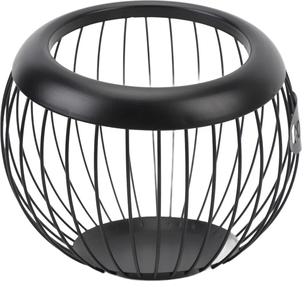 Panier dosettes café fer noir grande capacité 19cm pour bar et comptoir
