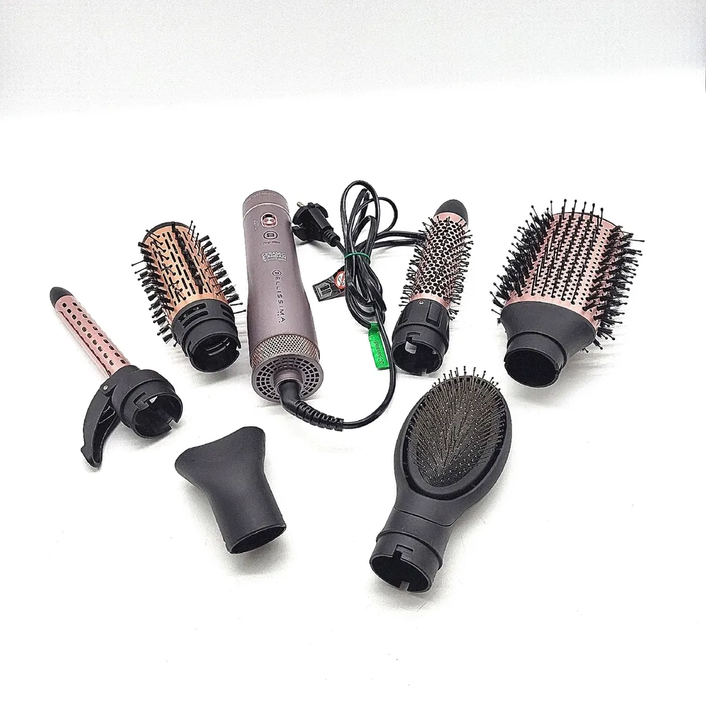 Bellissima Imetec Brosse à Air Chaud 6 en 1 Céramique et Huile d'Argan