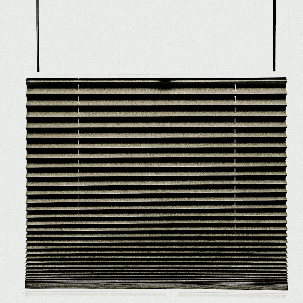 Tenda Plissettata Thermo Black Out 70x120 Grigio Tortora Oscurante 100%