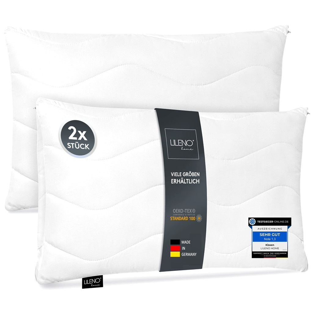 LILENO HOME Kopfkissen 50x75 cm [2er Set] als Produktbild 