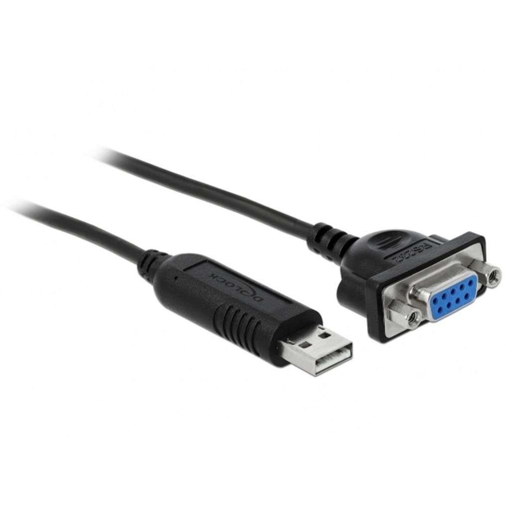Delock Adapter USB 2.0 Typ-A zu 1 x Seriell RS-232 DB9