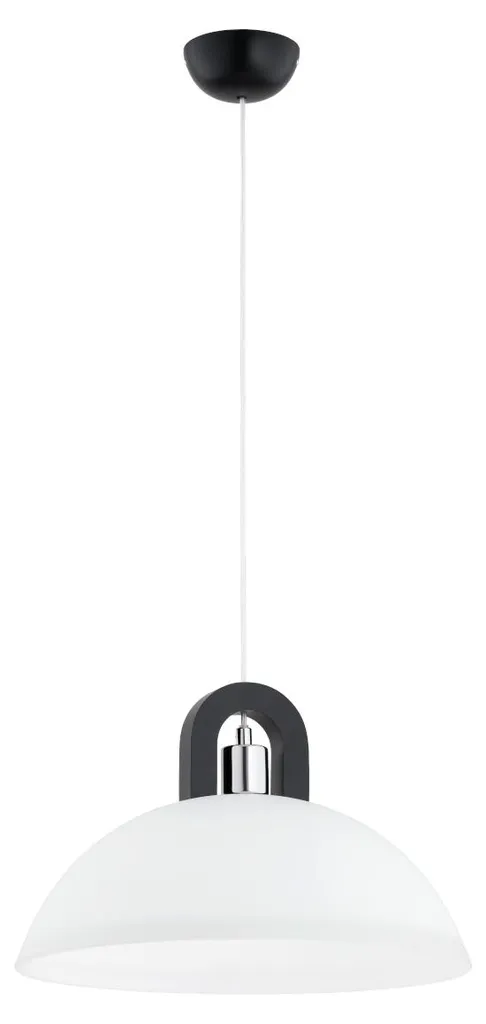 Suspension MIGOT Alfa en Bois Foncé Blanc et Chrome E27 90x30x30 cm IP20