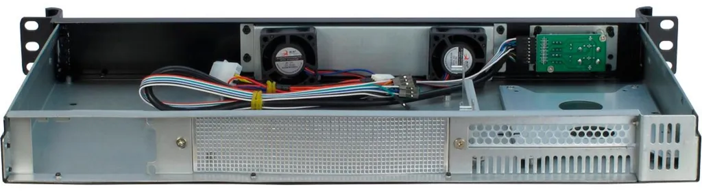Châssis 1U IPC 1U-K-126L Inter-Tech 48.3cm avec Ventilation Active