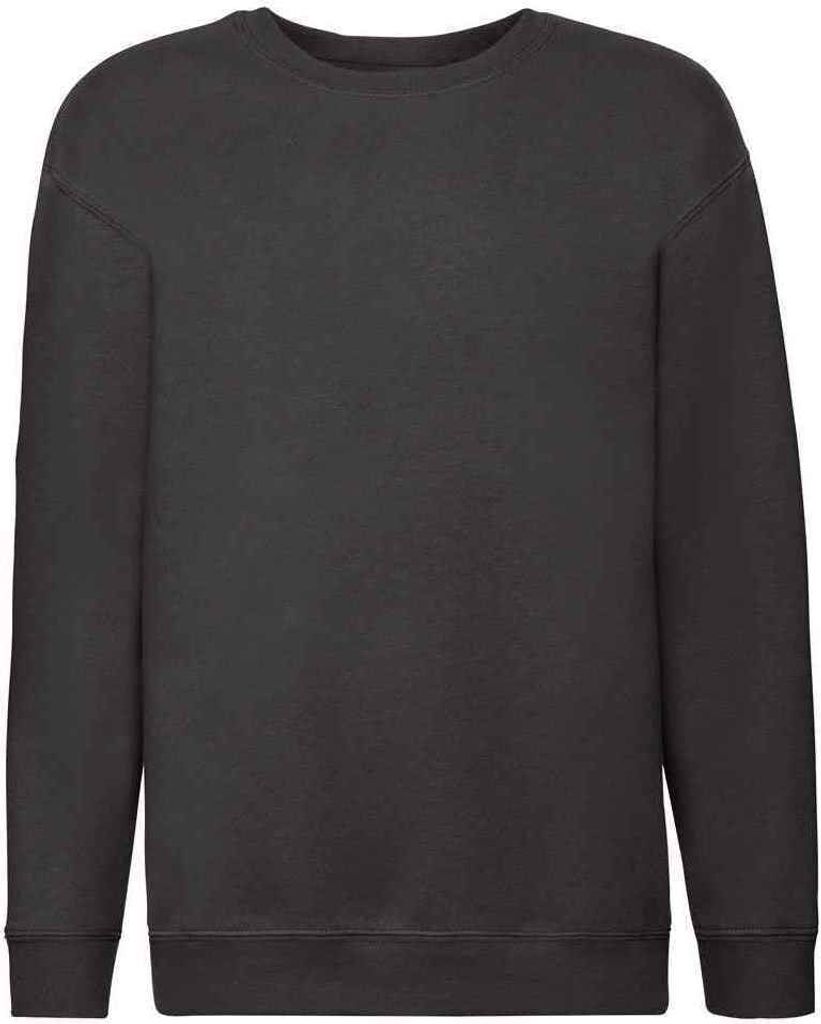 Fruit of the Loom - "Premium" Sweatshirt Überschnittene Schulter für Kinder PC7270 (128) (Schwarz)