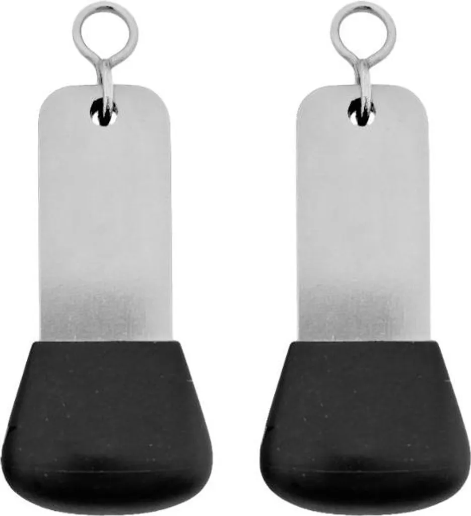 Porte-clés Vernet argent format 95 x 30 mm résistant - Pack de 5 unités