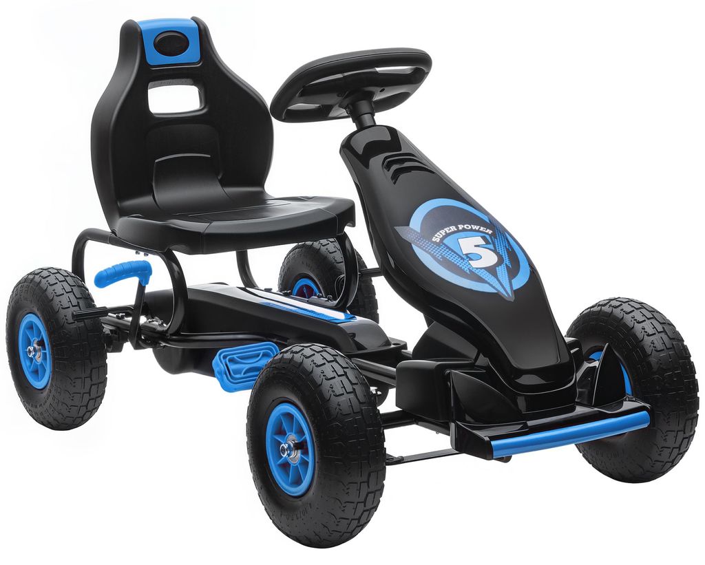 HOMCOM Gokart, dětské vozítko s pedály, šlapací autíčko, Obrázek produktu 