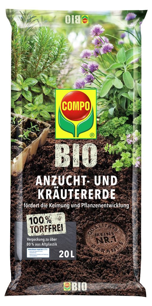 Artikelbild 1 von 'BIO Anzucht- und Kräutererde (20 l)' aus der Kategorie Anzucht & Gartenzubehör
