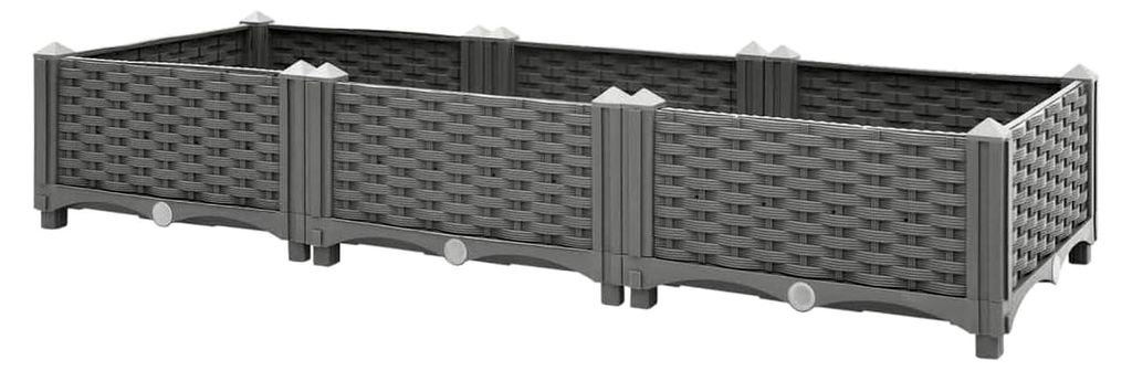 Hochbeet aus Polypropylen, 120 x 40 x 23 cm, für Haus und Garten