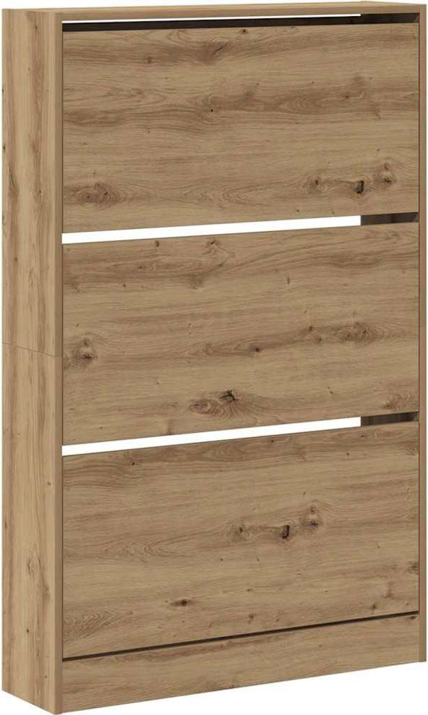 Schuhschrank Artisan-Eiche 80 x 21 x 125,5 cm Holzwerkstoff