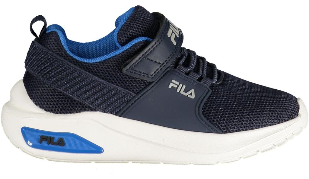 Bequemer Kindersportschuh Blau mit Klettverschluss & Elastikbändern