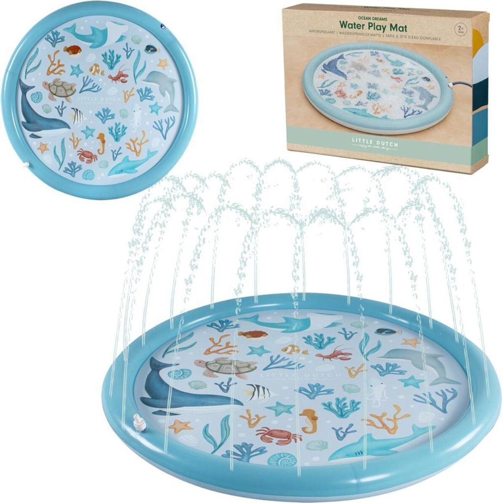 Little Dutch Ocean Dreams Sprinklermatte B 150cm, Rund, 2 Jahr(e), Polyvinylchlorid (PVC), Blau