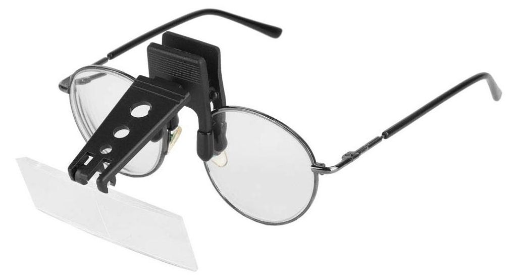 Lupenbrille für Brillenträger, Aufstecklupe für Brille, Produktbild 