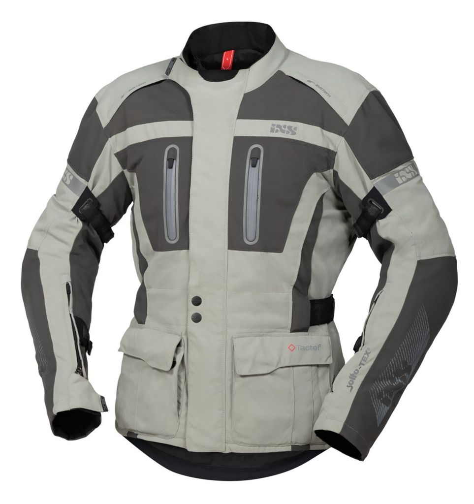 IXS Tour Pacora-ST Motorrad Textiljacke, hellgrau/dunkelgrau, S