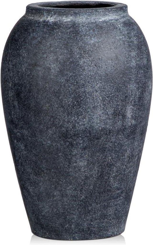 Terrakotta Blumentopf - 25 cm hoch mit breiter Öffnung und mattem Finish