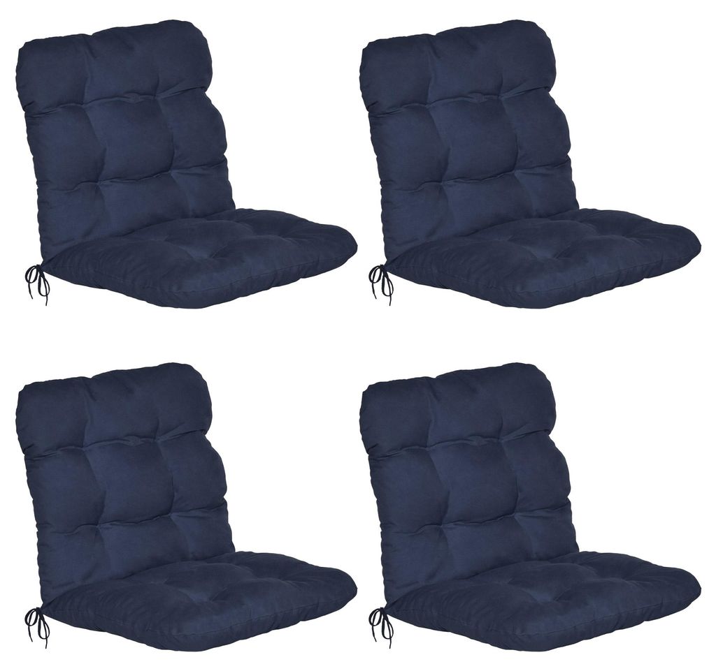 Beautissu Lot de 4 coussins pour fauteuils à dossier bas Image du produit 
