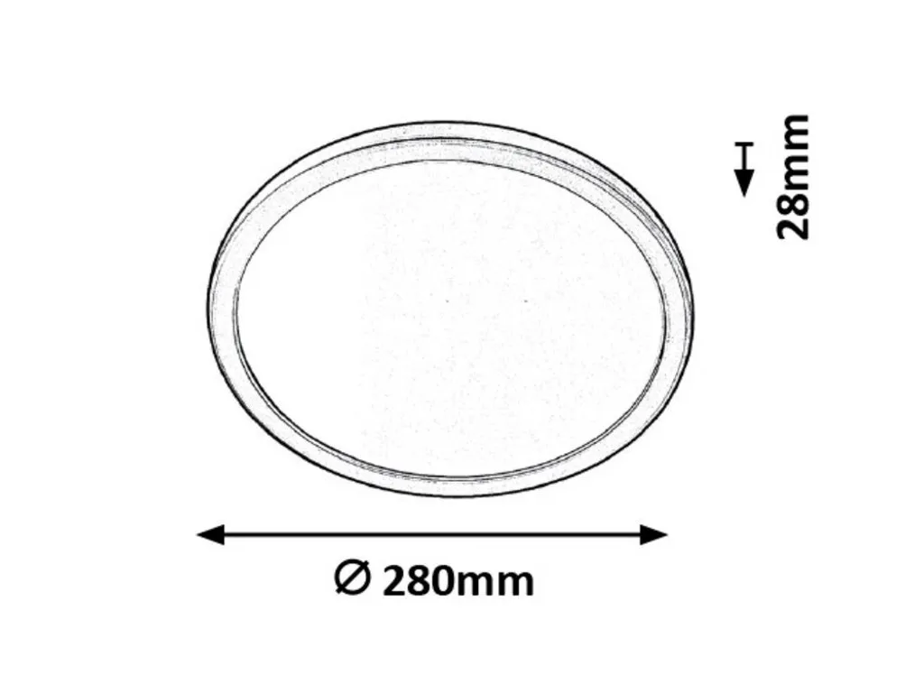 Plafonnier LED pour plafond bas Argent 28cm - Solution gain de place - 6