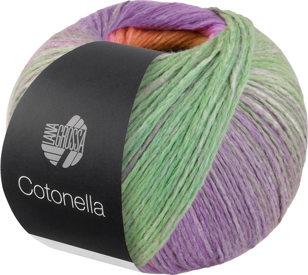Lana Grossa COTONELLA 100 g weiches, bedrucktes Kettengarn Produktbild 