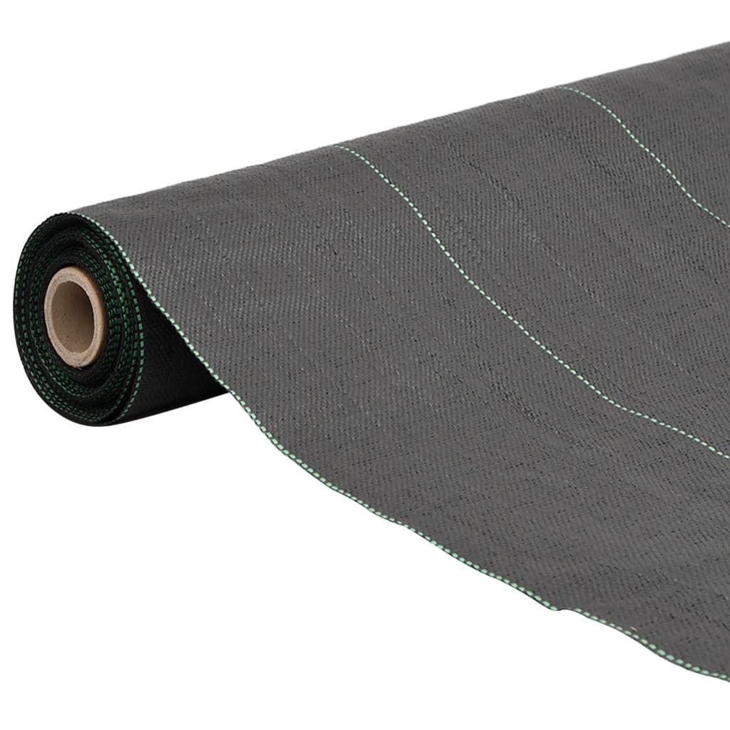 vidaXL Non-tissé contre les mauvaises herbes noir 4x10 m PP Image du produit 