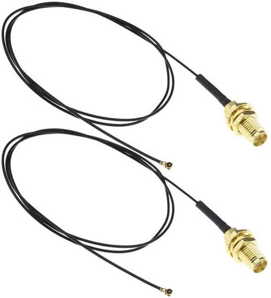 Lot de 2 Câbles IPEX4 vers RP-SMA pour Cartes WiFi AX200NGW et 8265AC