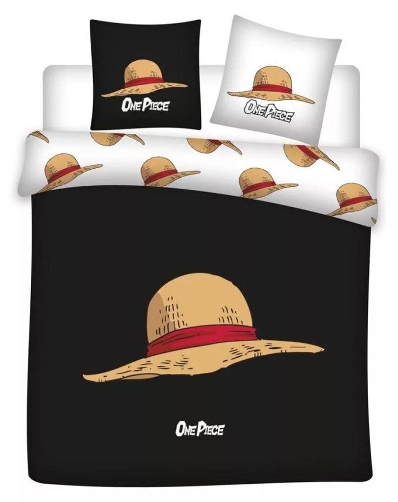 One Piece Hat doppel, Doppelbett Bettbezug 240×220cm, 65x65