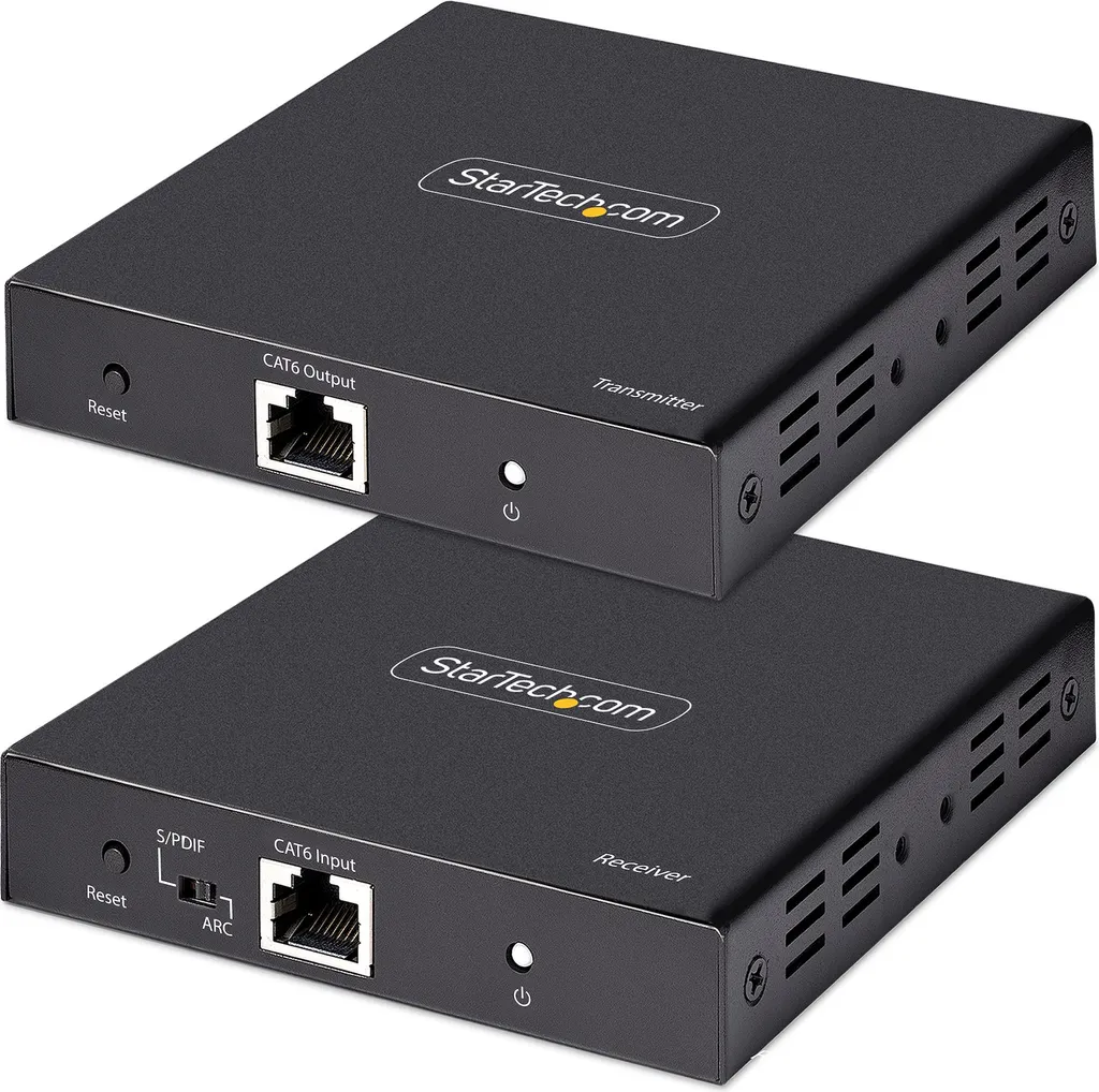 Rallonge HDMI 4K via Câble RJ45 CAT5e/CAT6 avec Support Vidéo HDR 70m