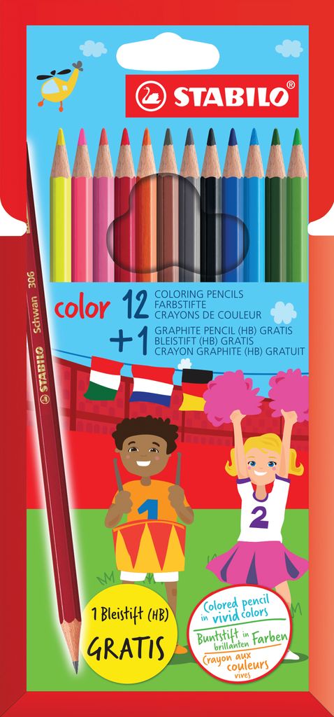STABILO color Buntstift - 12er Etui + Bleistift Produktbild 